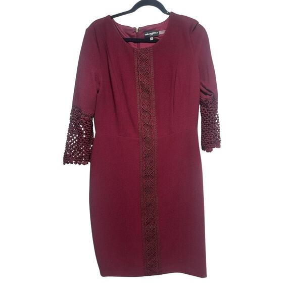 Karl Lagerfeld Paris Women’s Dress with lace details size 10 - Picture 1 of 5